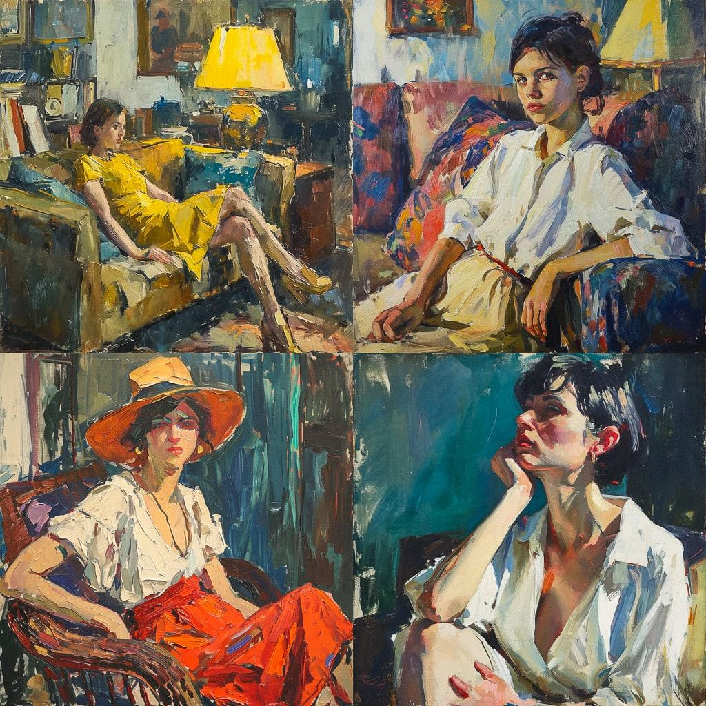 Leo Putz style, Midjourney V6, render 1 of 4