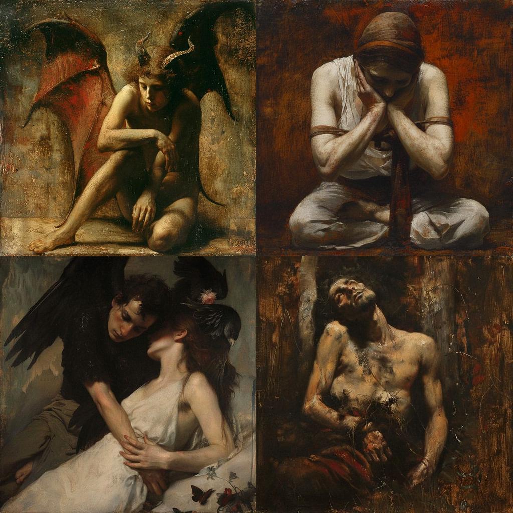 Leon Bonnat style, Midjourney V6, render 1 of 4