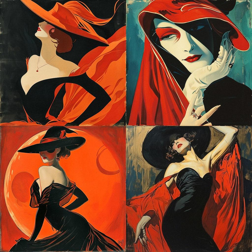 Leonetto Cappiello style, Midjourney V6, render 1 of 4