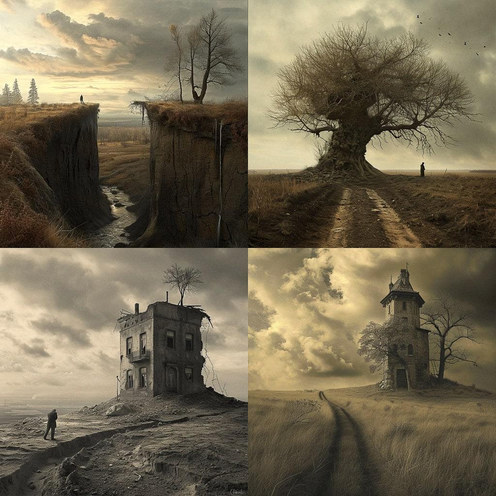 Leszek Bujnowski style, Midjourney V6, render 1 of 4
