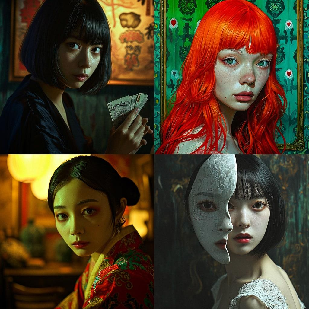 Liar Game style, Midjourney V6, render 1 of 4