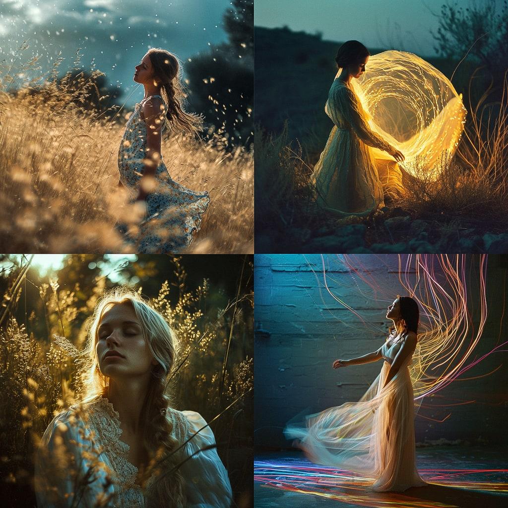 Light field photography style, Midjourney V6, render 1 of 4