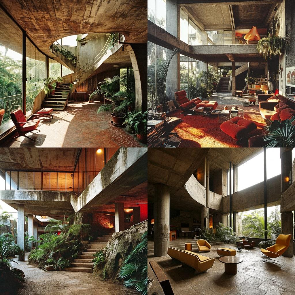 Lina Bo Bardi style, Midjourney V6, render 1 of 4