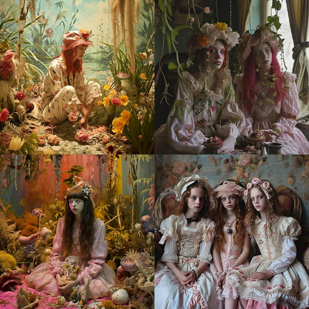Lizzie Fitch style, Midjourney V6, render 1 of 4