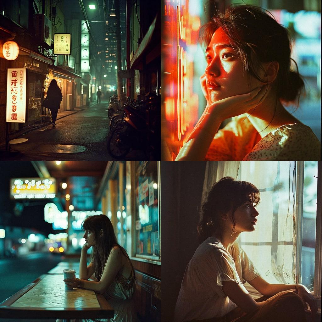 Lo-fi photography style, Midjourney V6, render 1 of 4