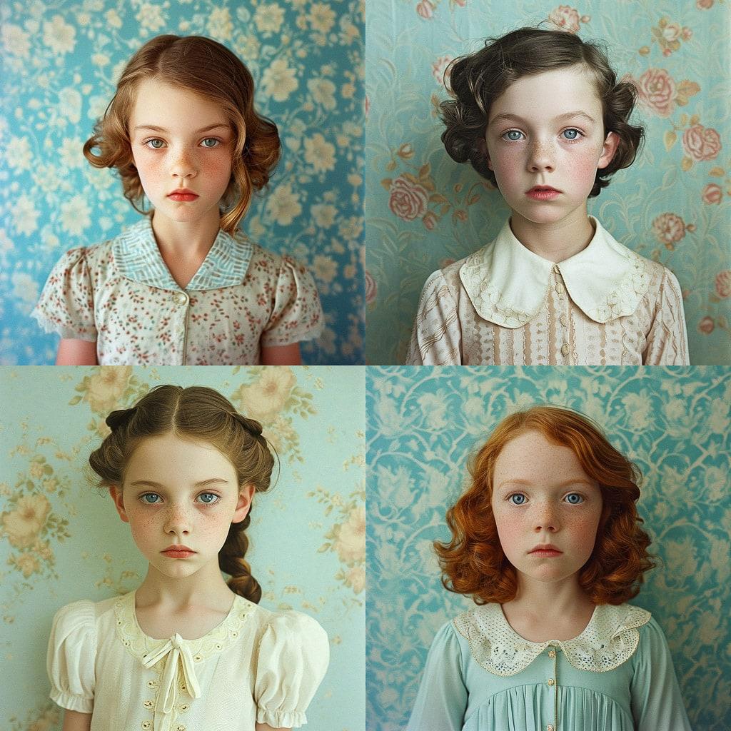 Loretta Lux style, Midjourney V6, render 1 of 4