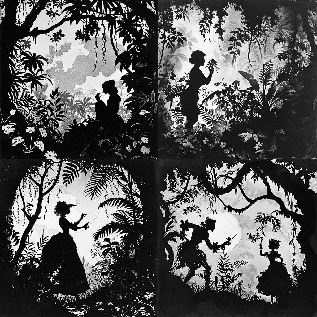 Lotte Reiniger style, Midjourney V6, render 1 of 4