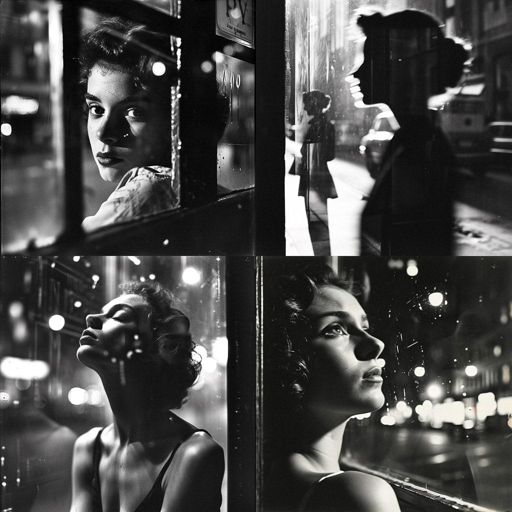 Louis Faurer style, Midjourney V6, render 1 of 4