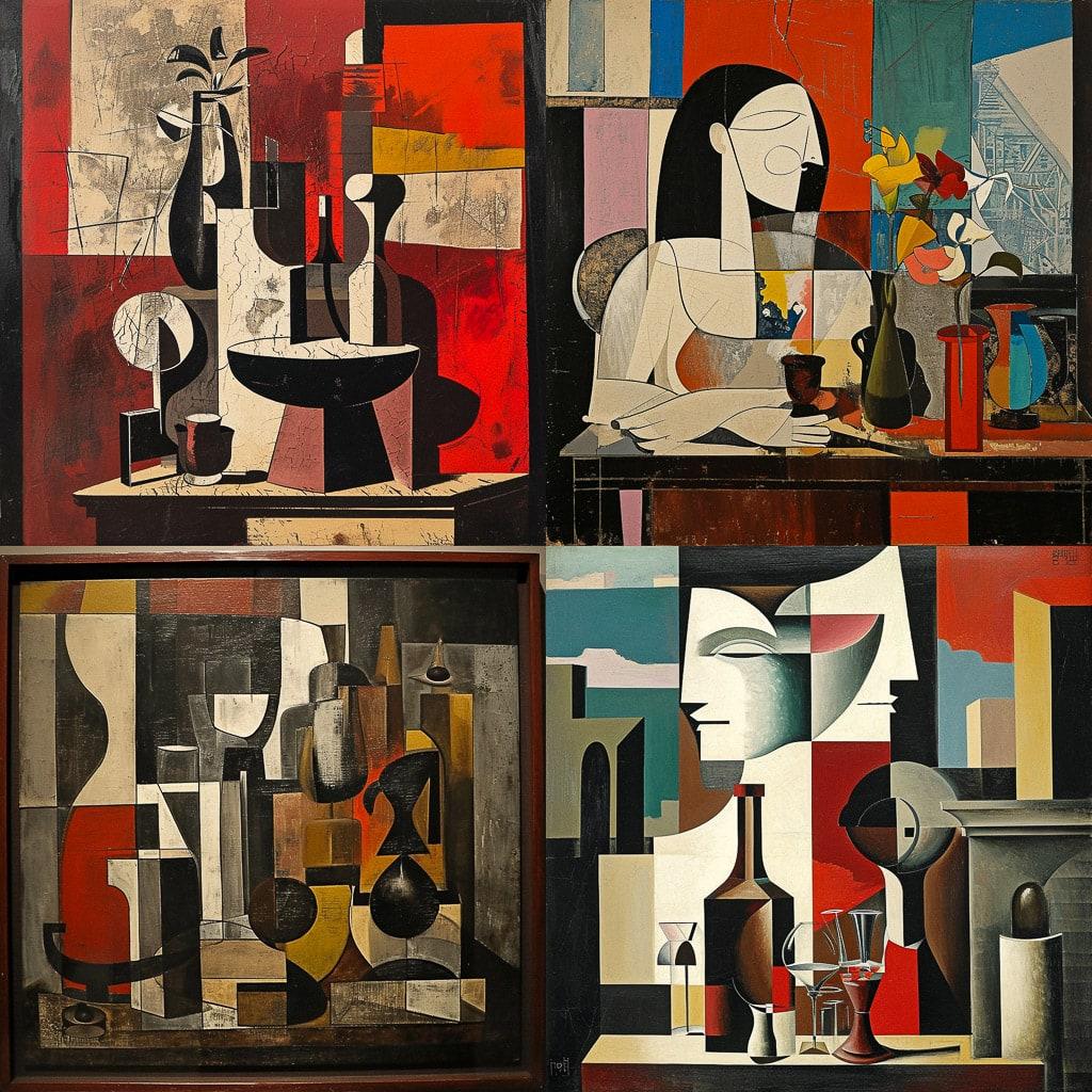 Louis Marcoussis style, Midjourney V6, render 1 of 4