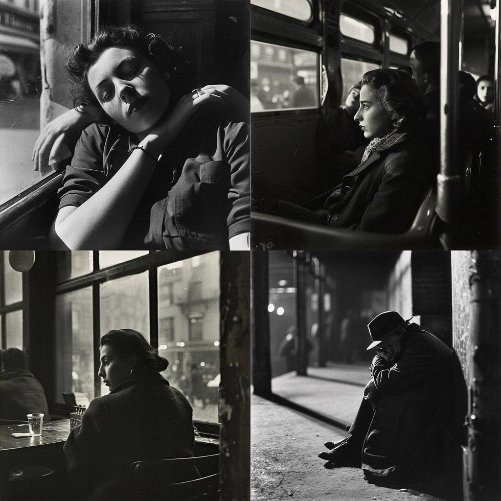 Louis Stettner style, Midjourney V6, render 1 of 4