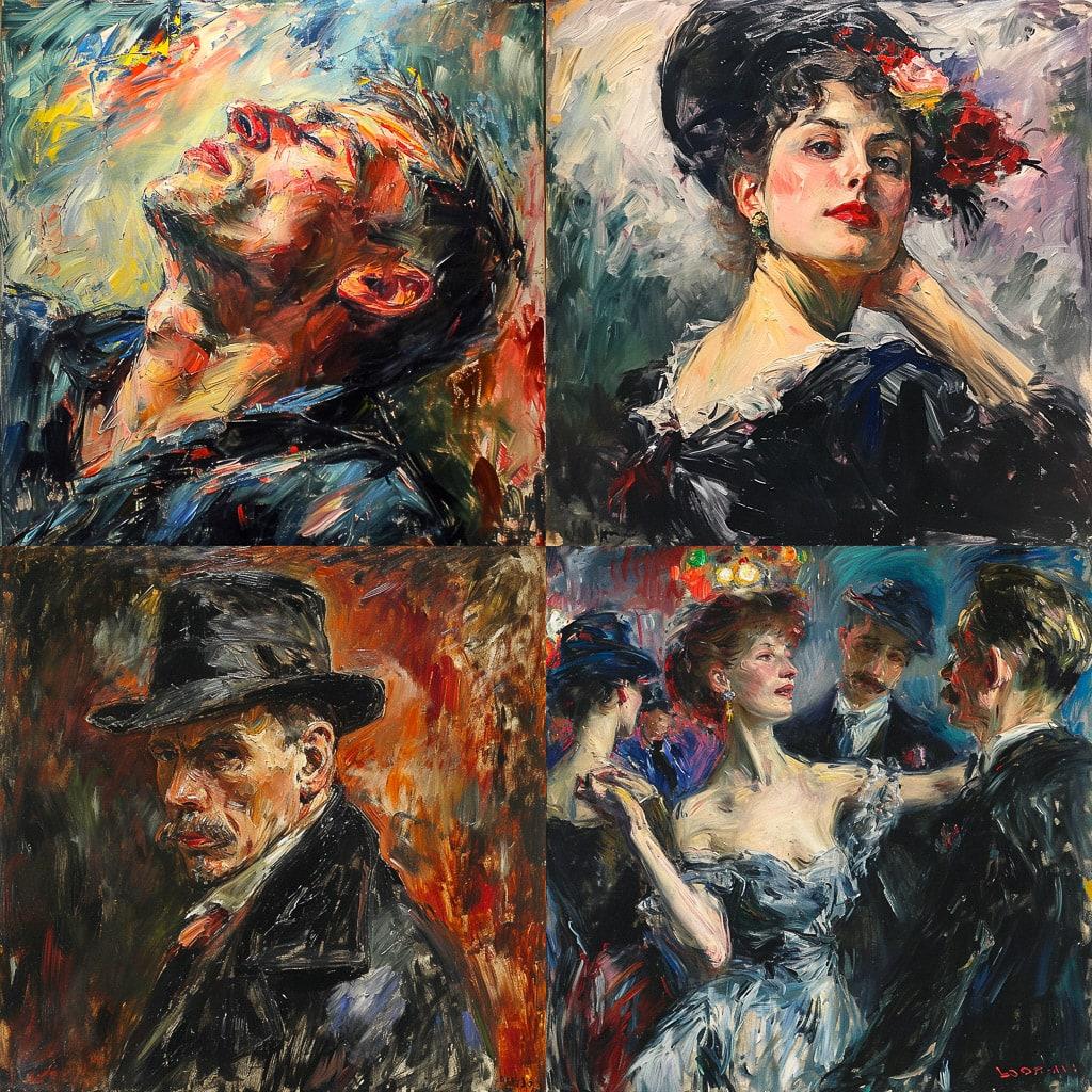 Lovis Corinth style, Midjourney V6, render 1 of 4