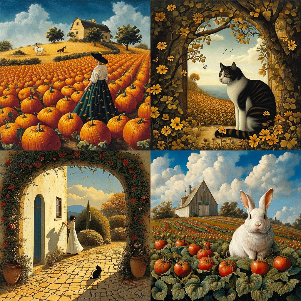 Lowell Herrero style, Midjourney V6, render 1 of 4