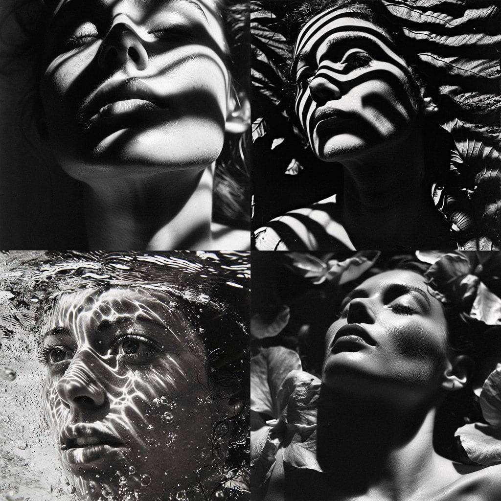 Lucien Clergue style, Midjourney V6, render 1 of 4