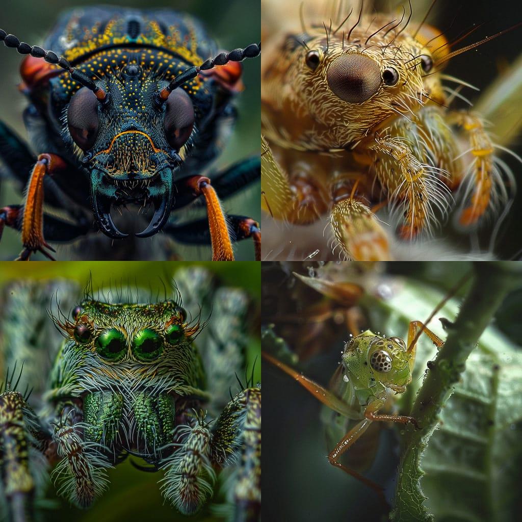 Macro view style, Midjourney V6, render 1 of 4