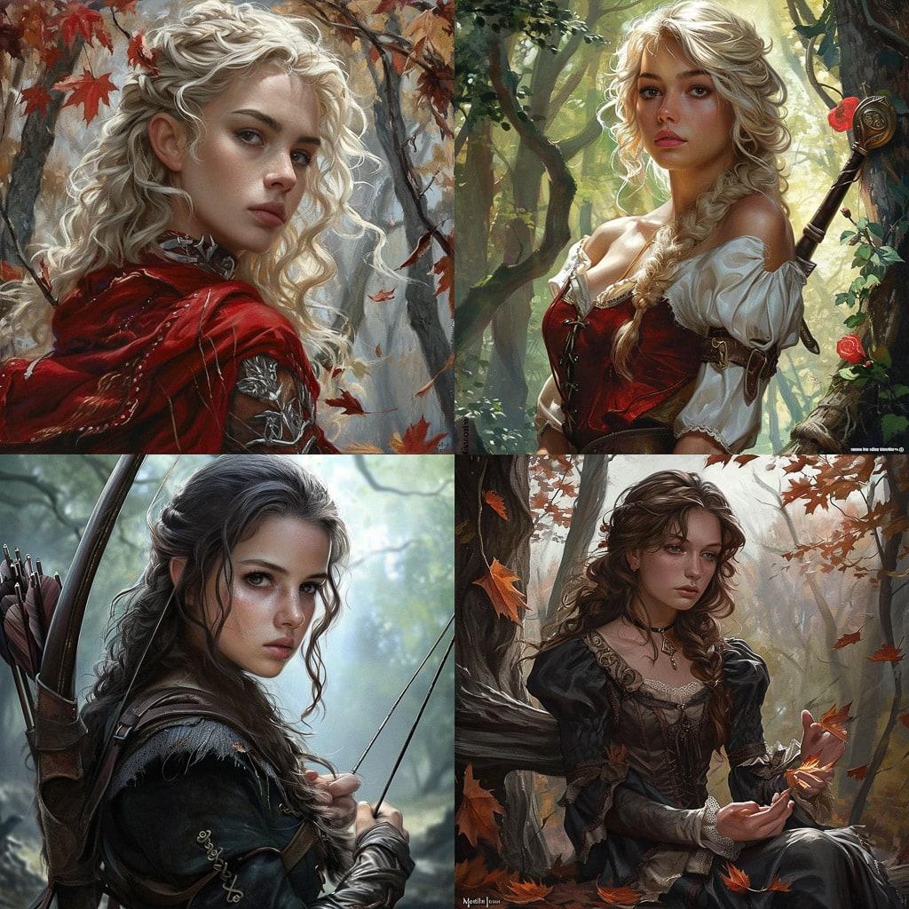 Magali Villeneuve style, Midjourney V6, render 1 of 4