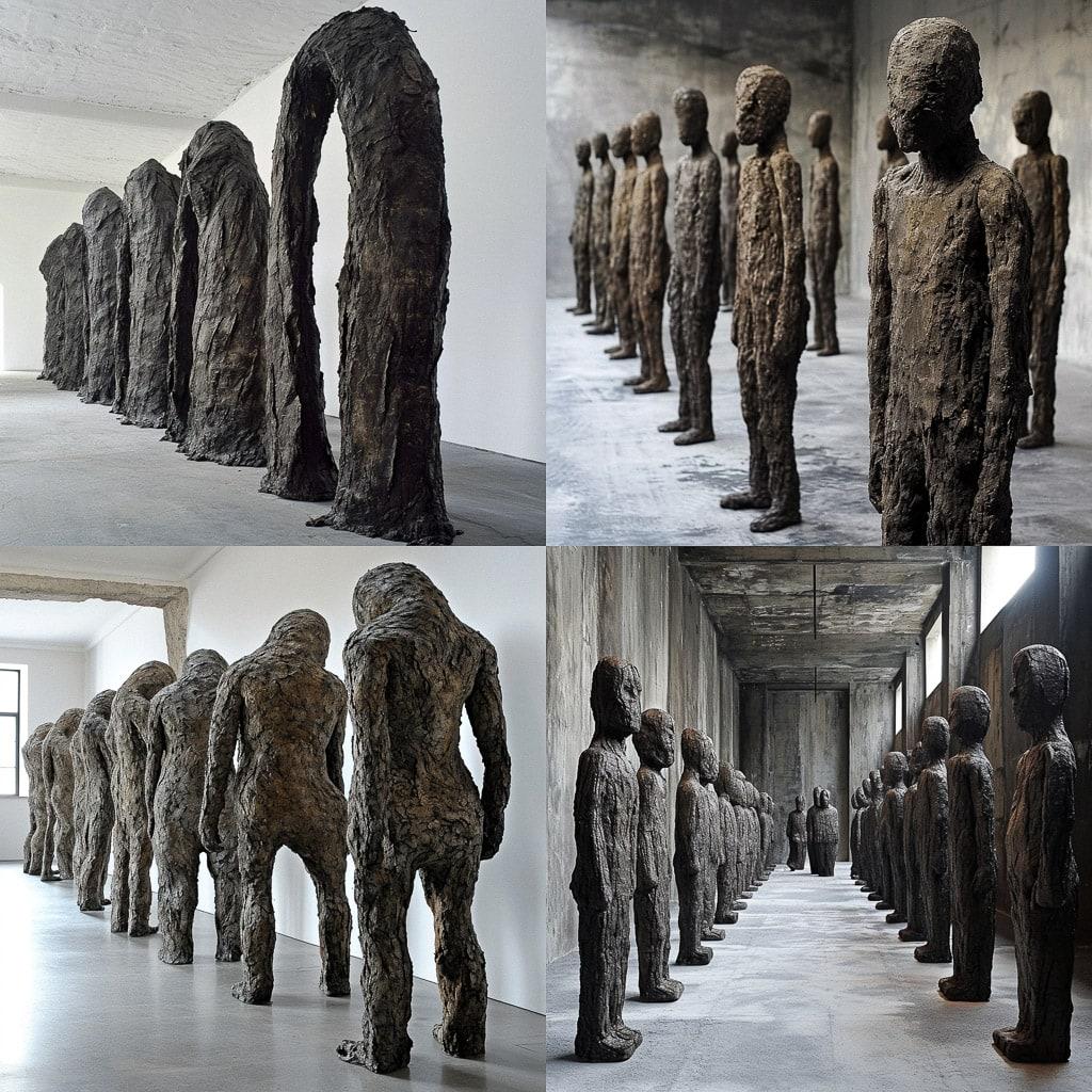 Magdalena Abakanowicz style, Midjourney V6, render 1 of 4