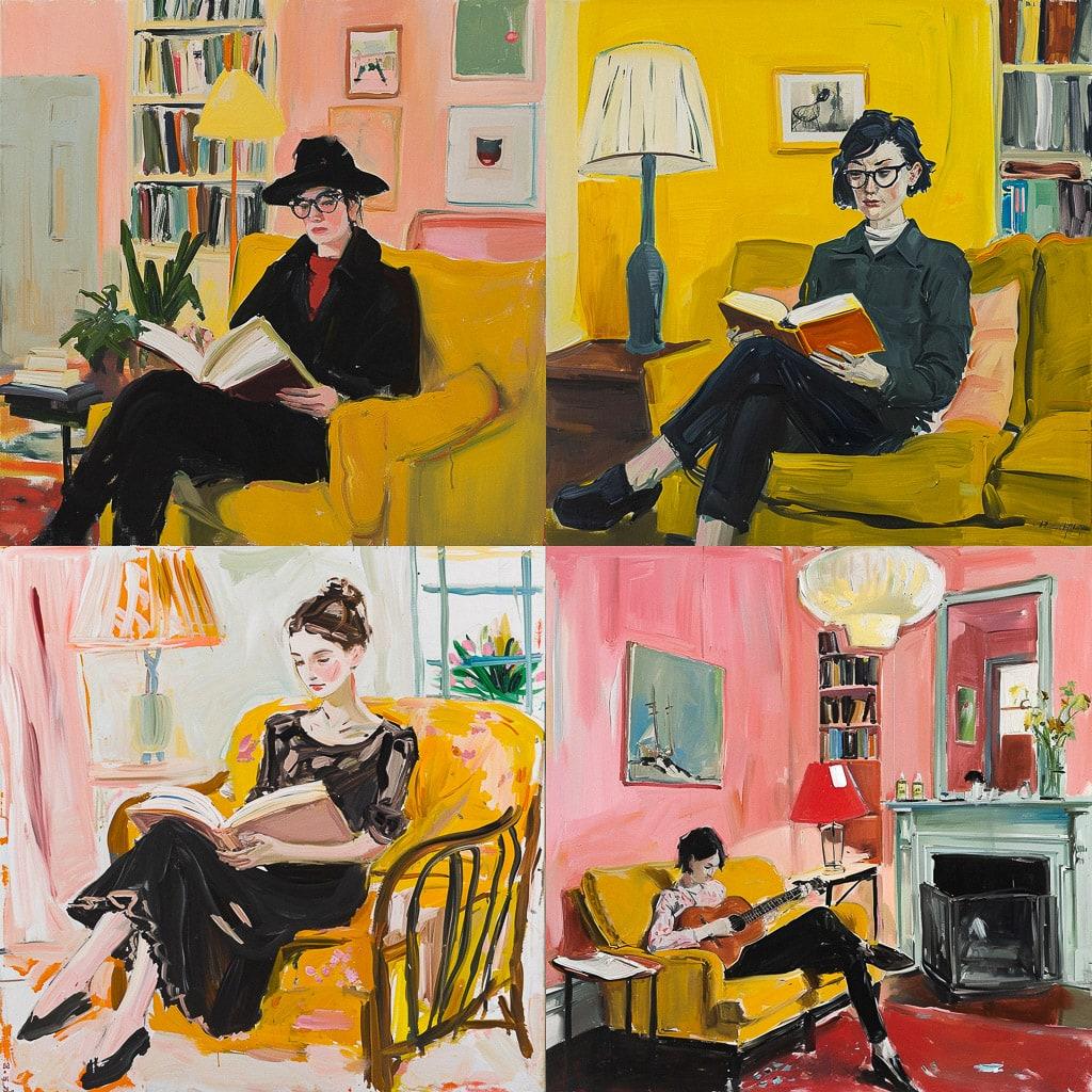 Maira Kalman style, Midjourney V6, render 1 of 4