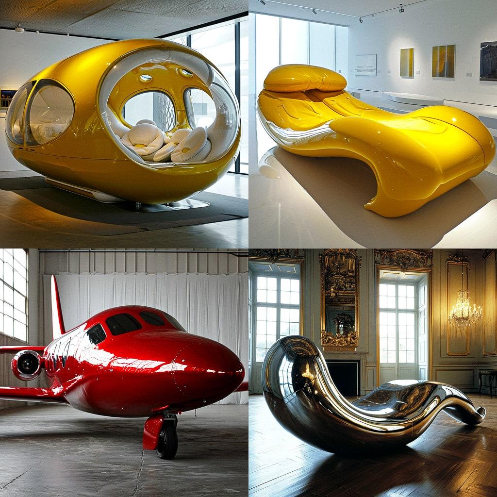 Marc Newson style, Midjourney V6, render 1 of 4