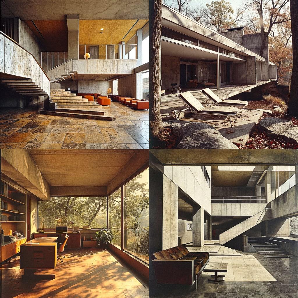 Marcel Breuer style, Midjourney V6, render 1 of 4