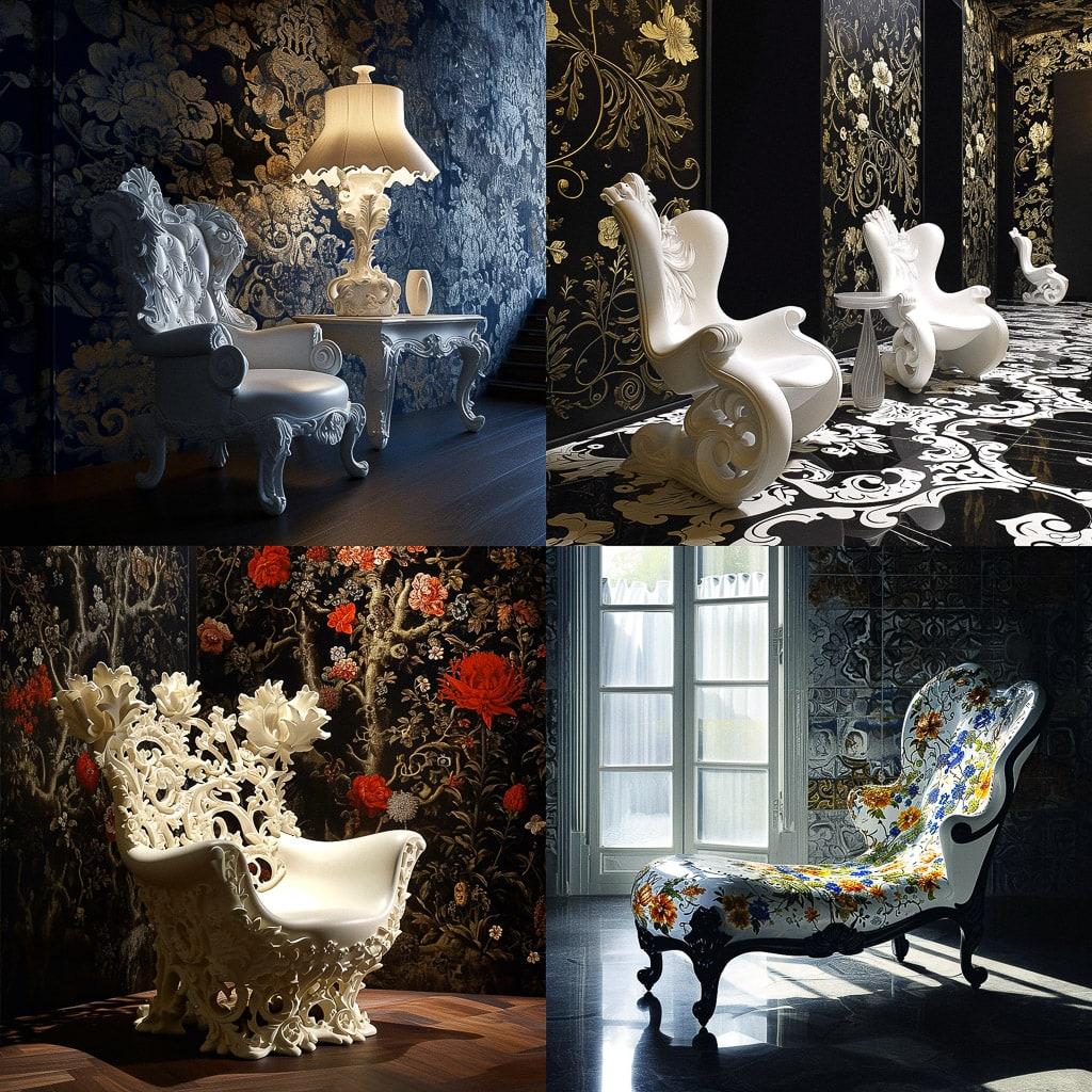 Marcel Wanders style, Midjourney V6, render 1 of 4