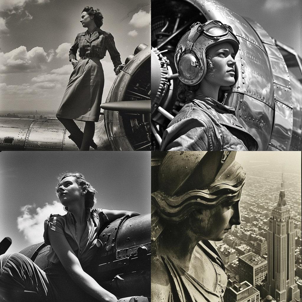 Margaret Bourke-White style, Midjourney V6, render 1 of 4