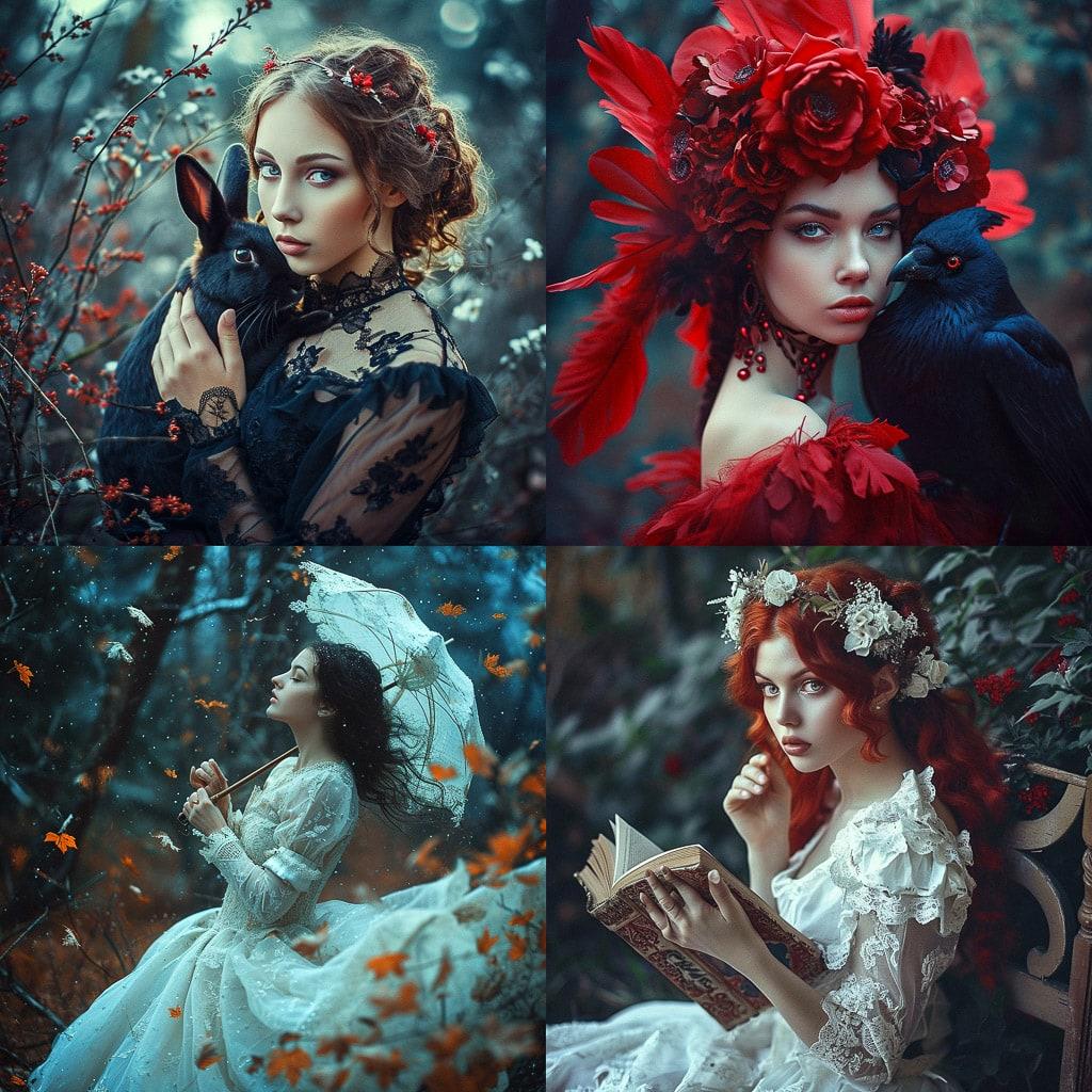 Margarita Kareva style, Midjourney V6, render 1 of 4