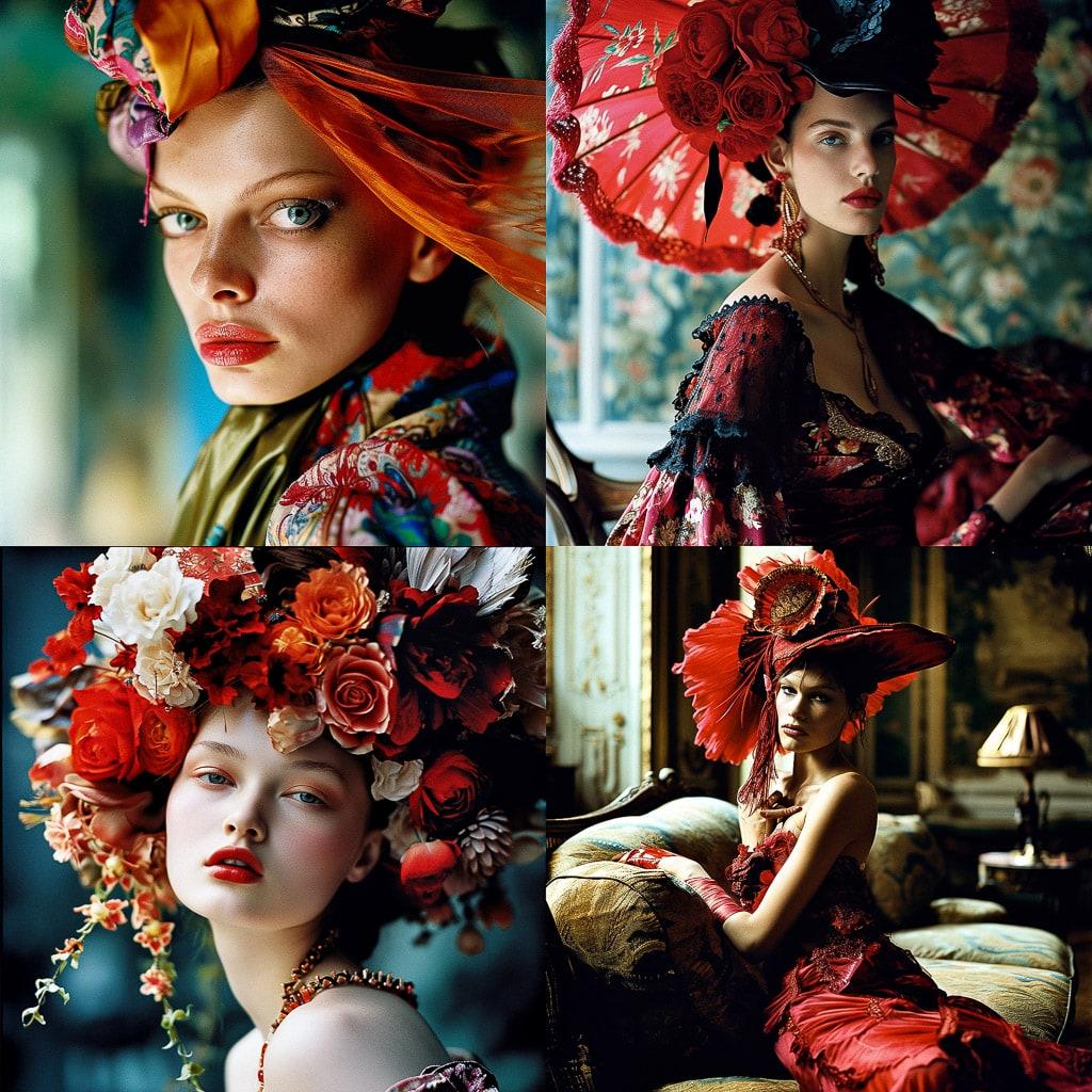 Mario Testino style, Midjourney V6, render 1 of 4