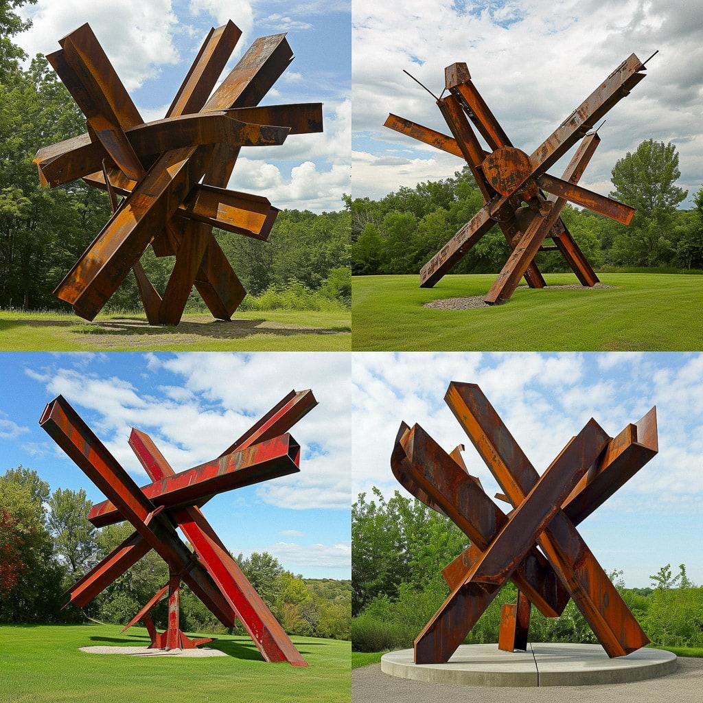 Mark di Suvero style, Midjourney V6, render 1 of 4