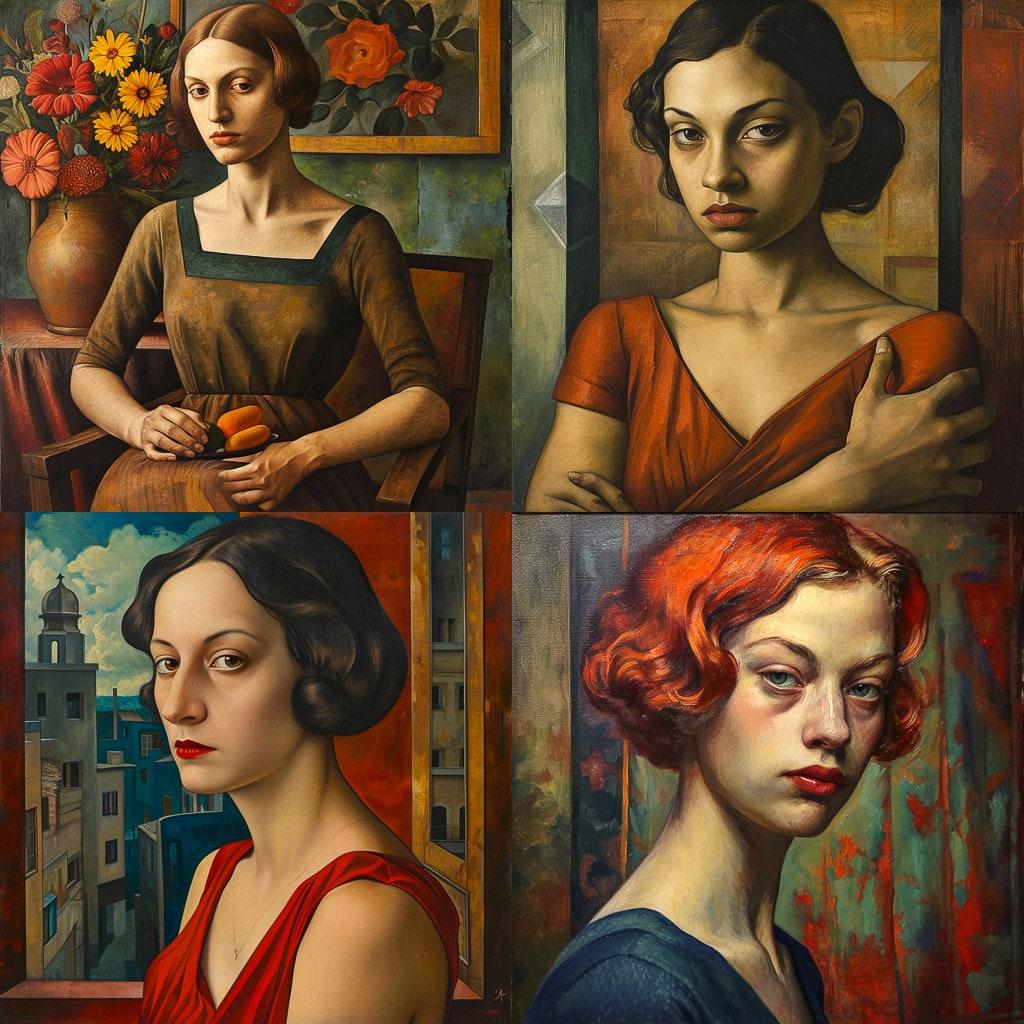 Mark Gertler style, Midjourney V6, render 1 of 4