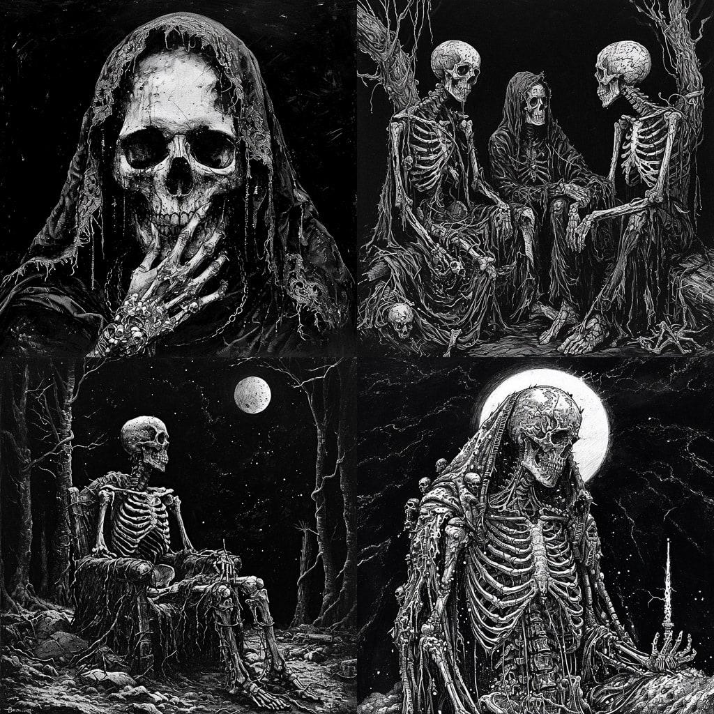 Mark Riddick style, Midjourney V6, render 1 of 4