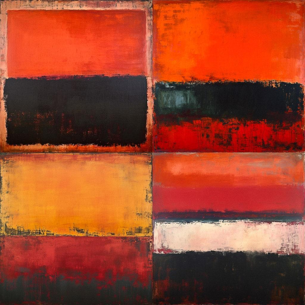Mark Rothko style, Midjourney V6, render 1 of 4