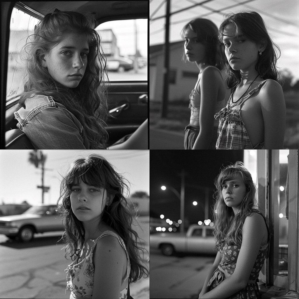 Mark Steinmetz style, Midjourney V6, render 1 of 4