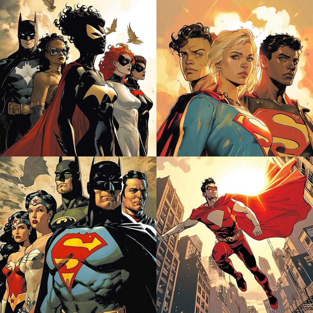 Mark Waid style, Midjourney V6, render 1 of 4