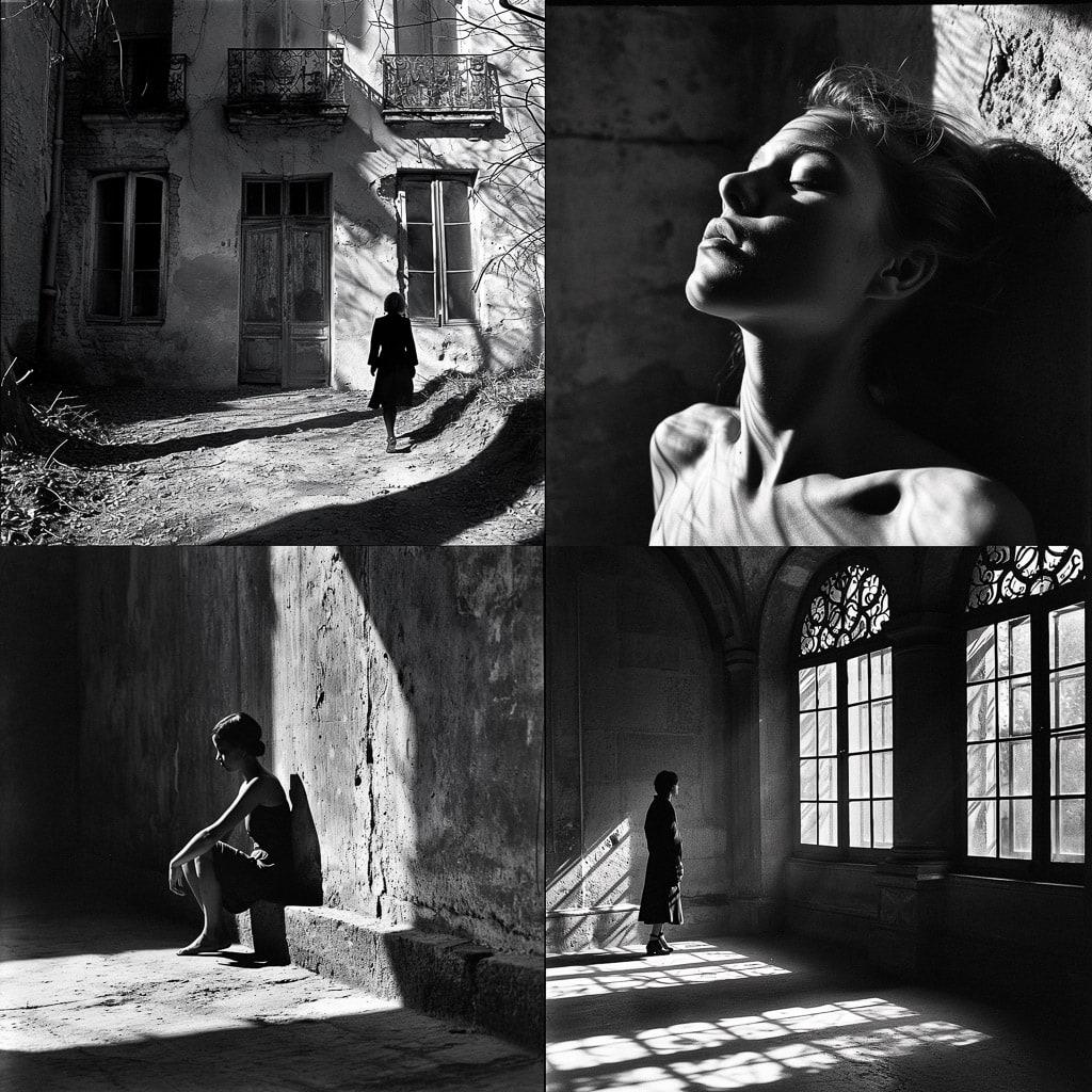 Martine Franck style, Midjourney V6, render 1 of 4