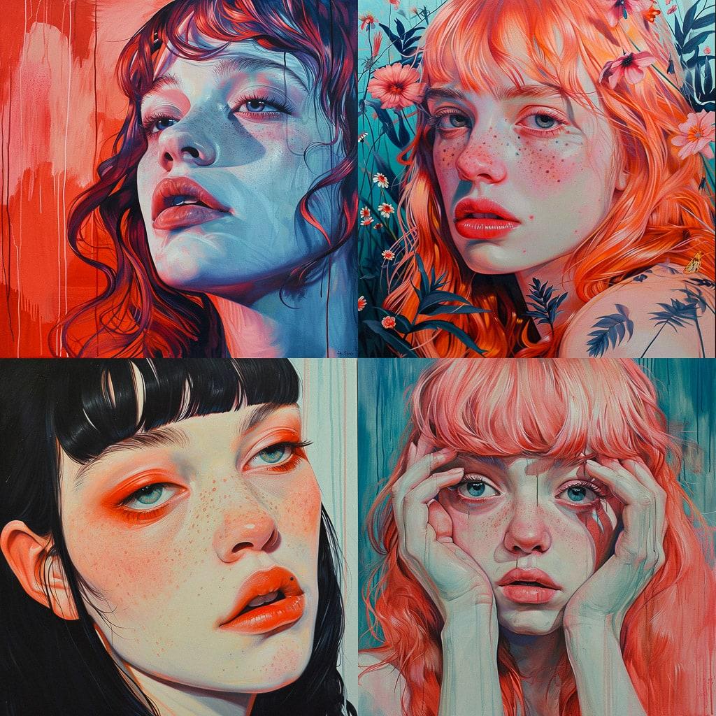 Martine Johanna style, Midjourney V6, render 1 of 4