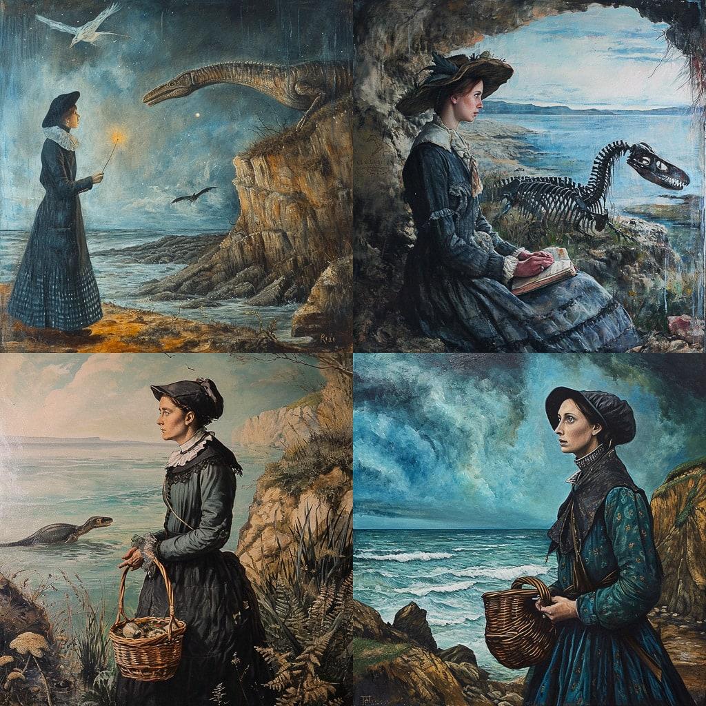 Mary Anning style, Midjourney V6, render 1 of 4