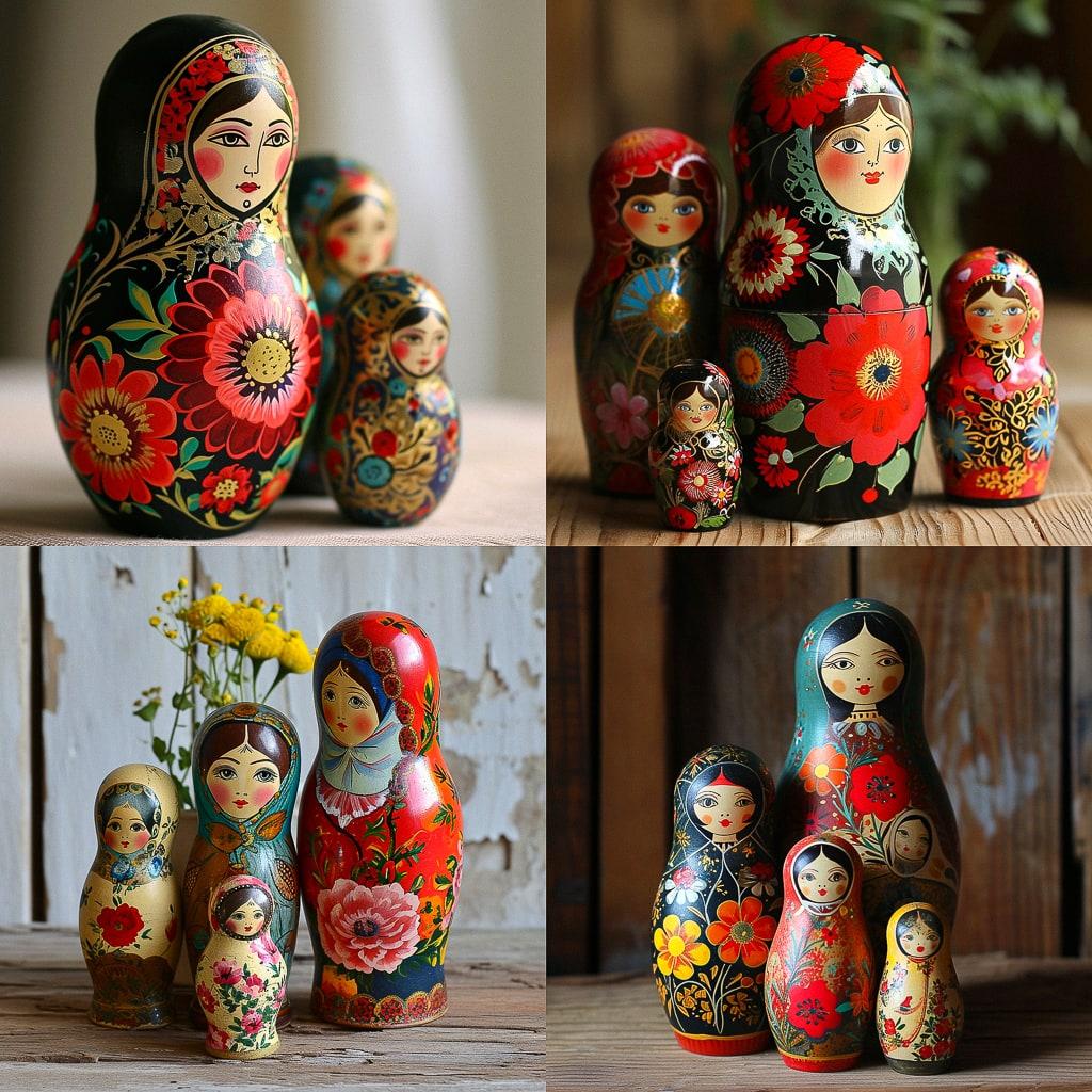 Matryoshka style, Midjourney V6, render 1 of 4