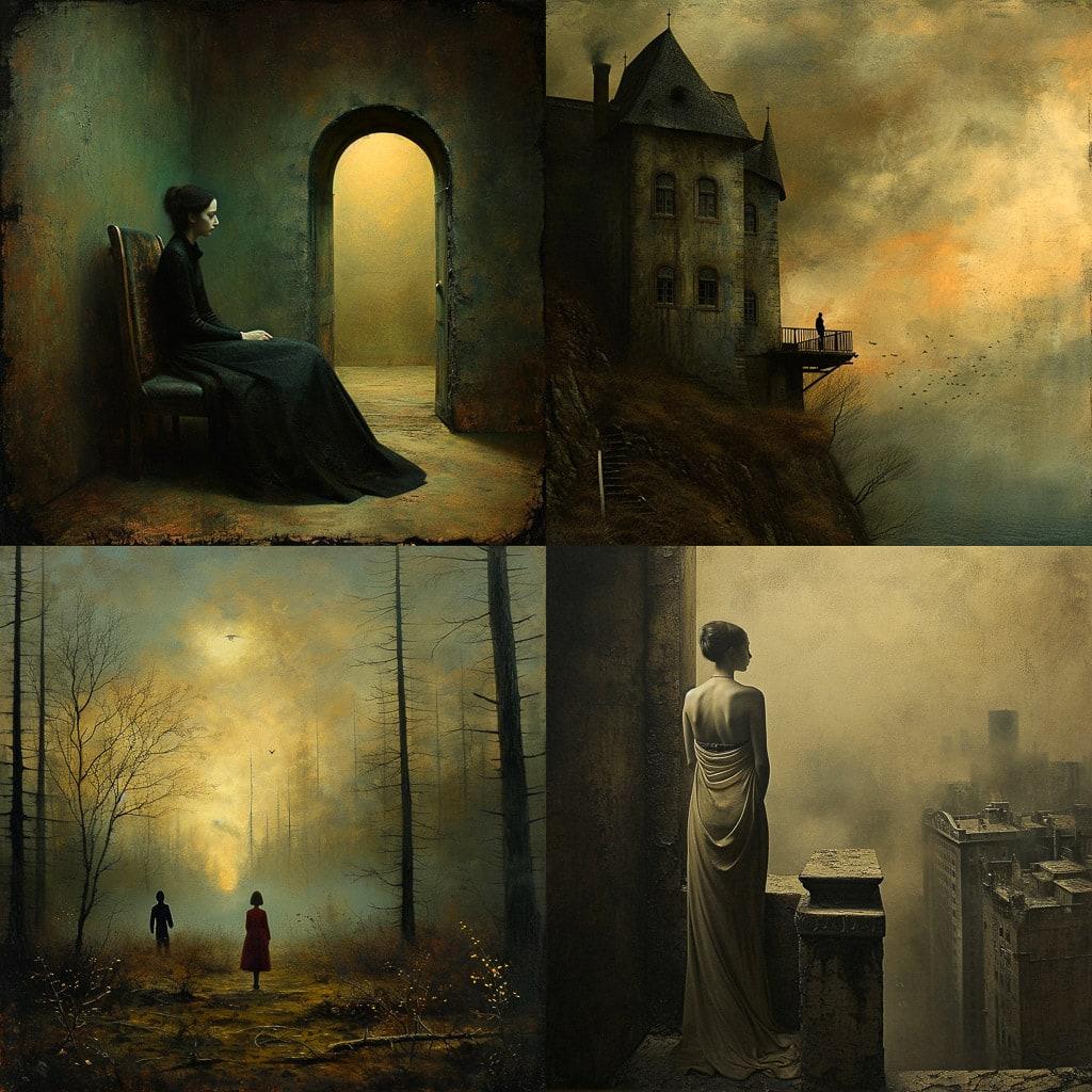 Matt Mahurin style, Midjourney V6, render 1 of 4