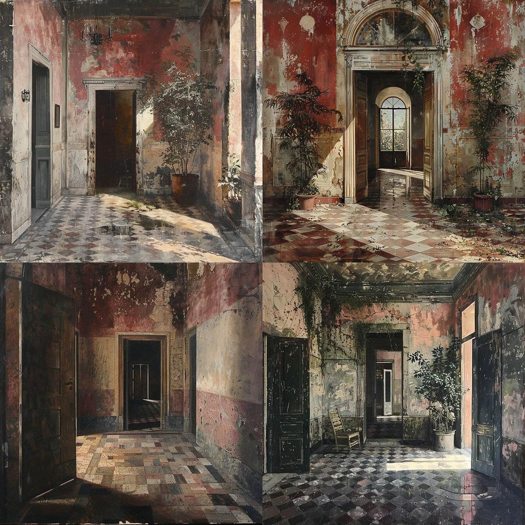 Matteo Massagrande style, Midjourney V6, render 1 of 4