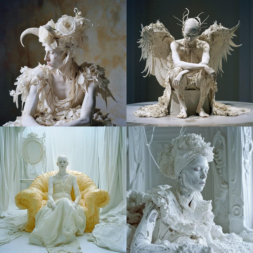 Matthew Barney style, Midjourney V6, render 1 of 4