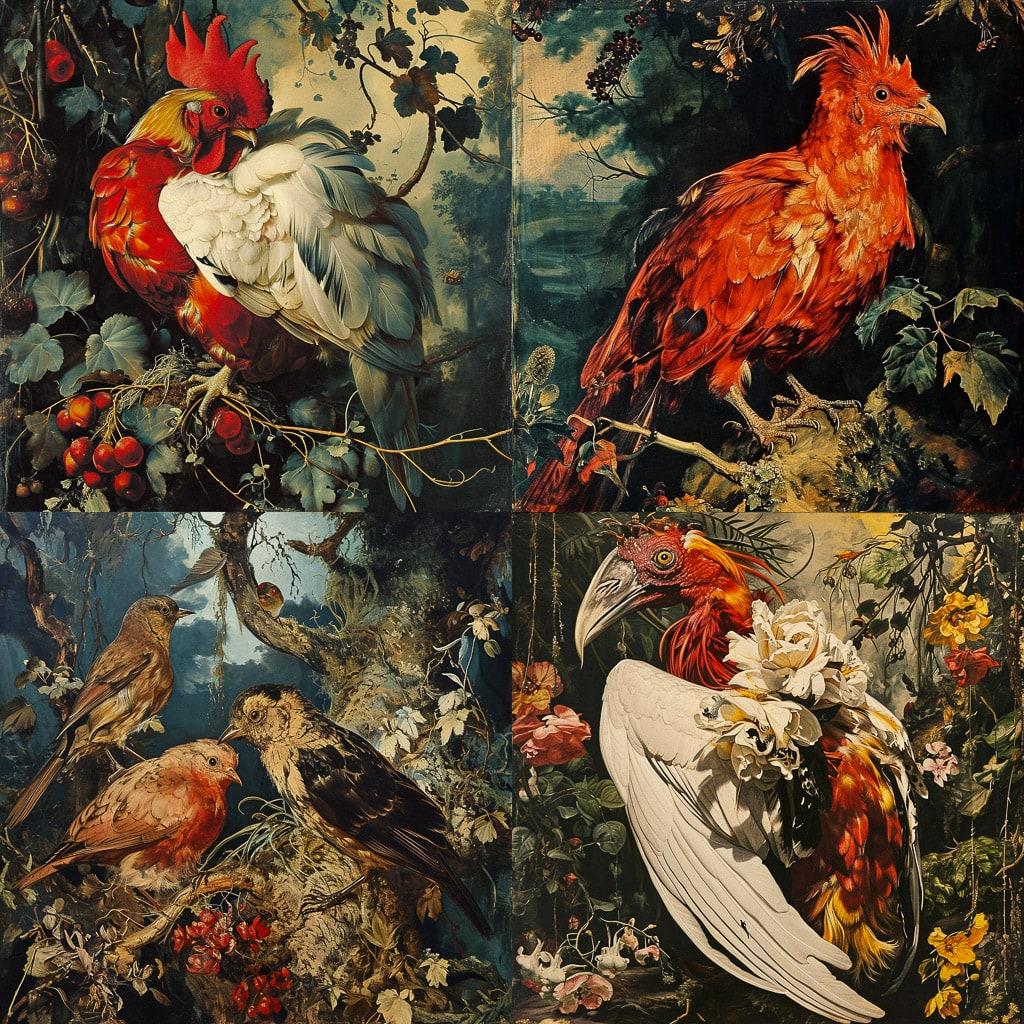 Matthias Grunewald style, Midjourney V6, render 1 of 4