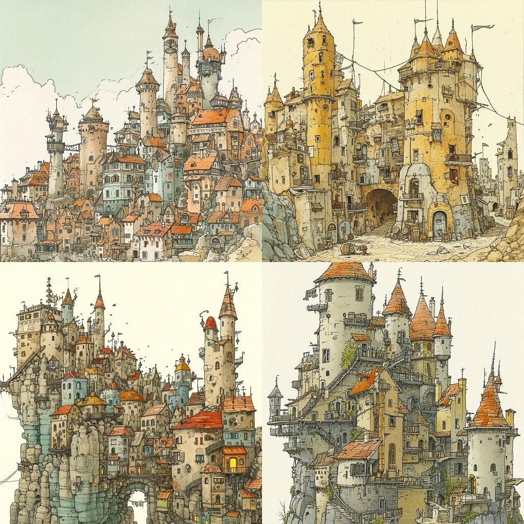 Mattias Adolfsson style, Midjourney V6, render 1 of 4