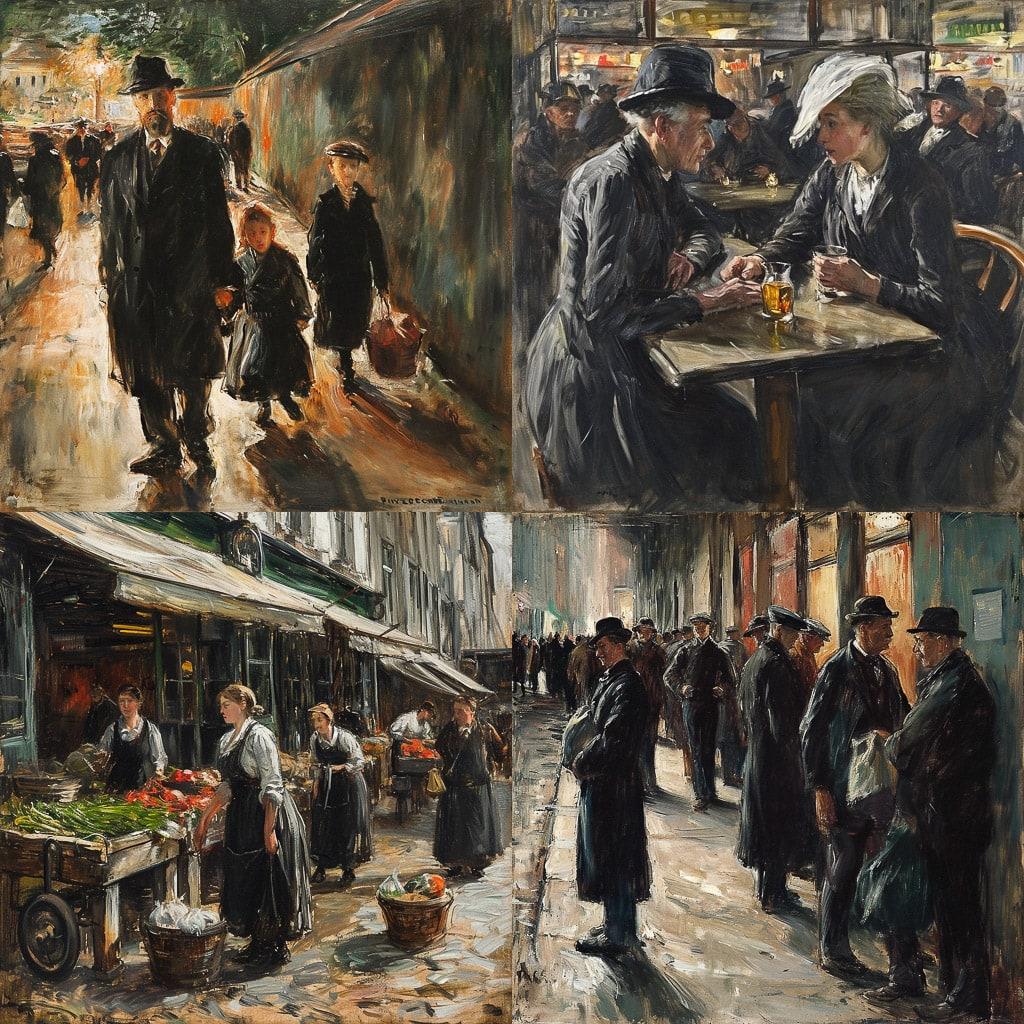 Max Liebermann style, Midjourney V6, render 1 of 4