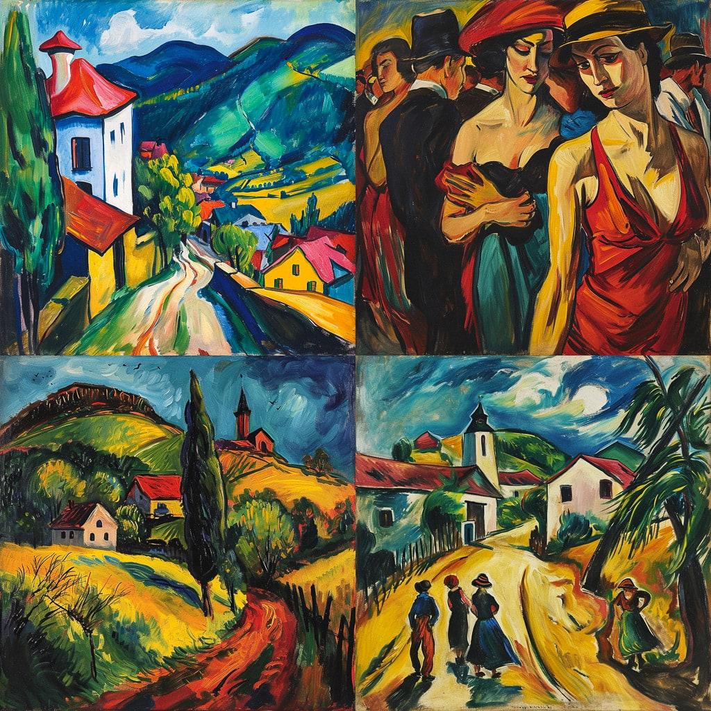 Max Pechstein style, Midjourney V6, render 1 of 4
