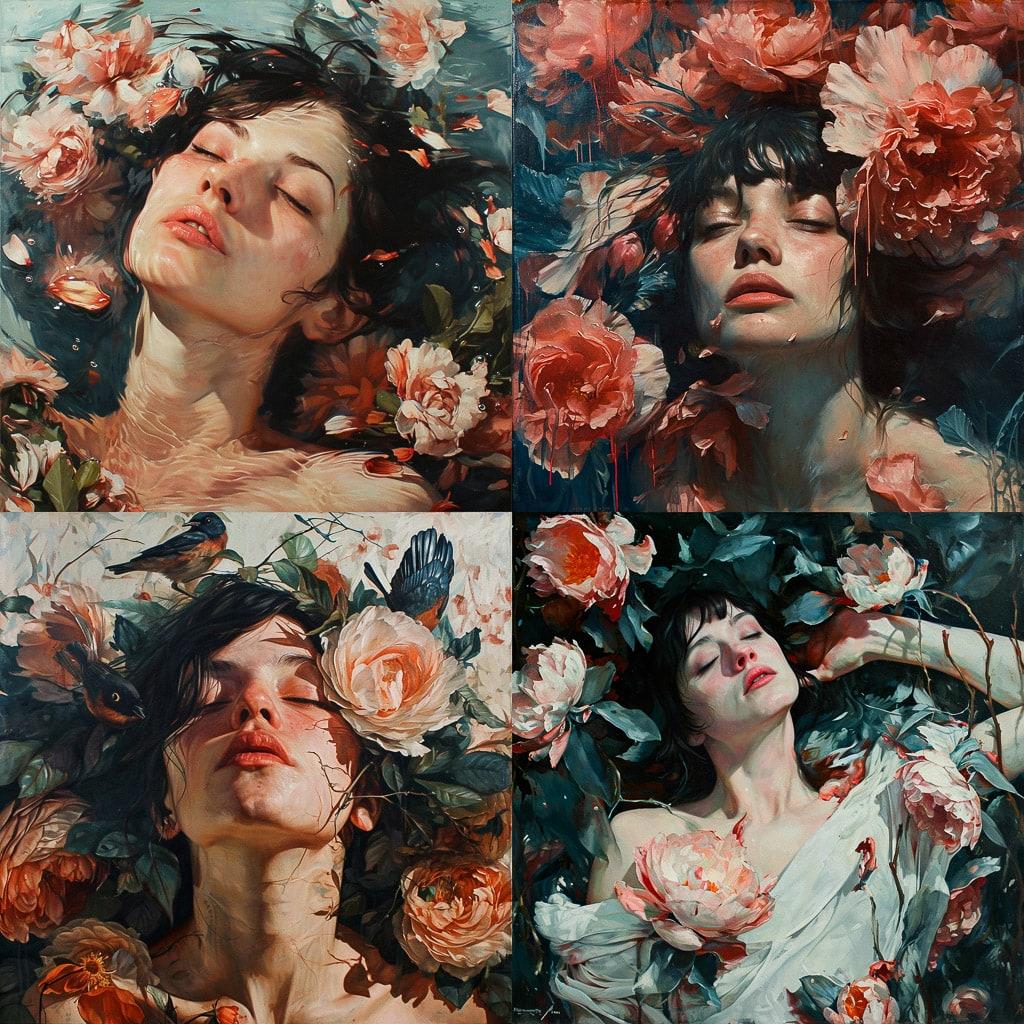 Meghan Howland style, Midjourney V6, render 1 of 4