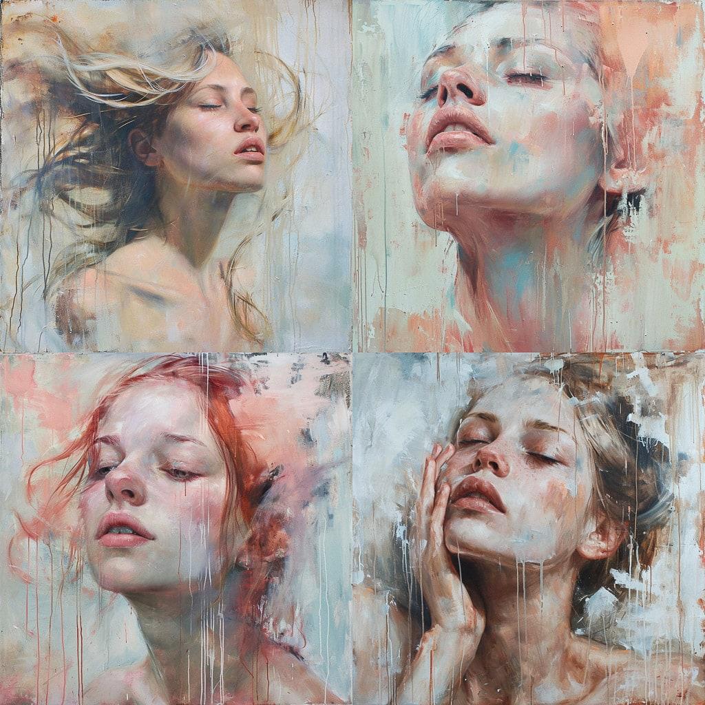 Meredith Marsone style, Midjourney V6, render 1 of 4