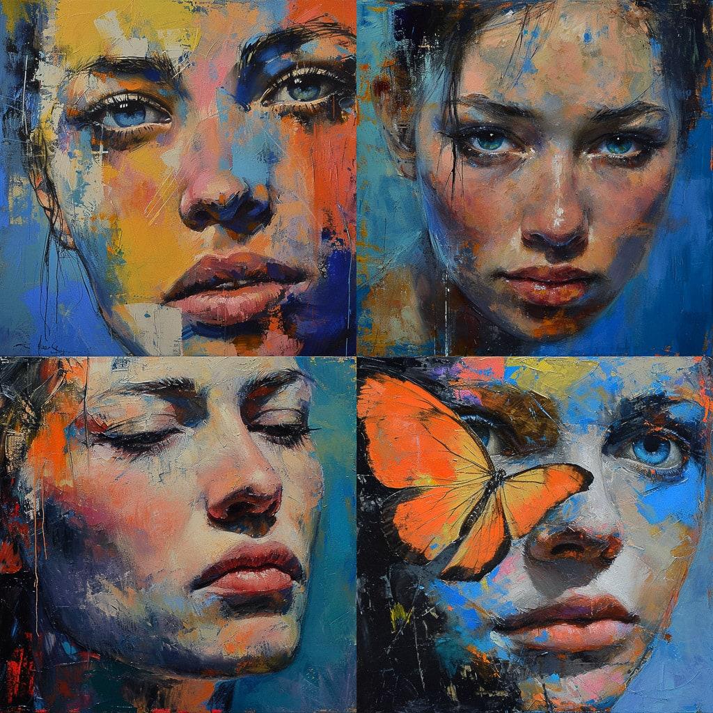 Michael Creese style, Midjourney V6, render 1 of 4