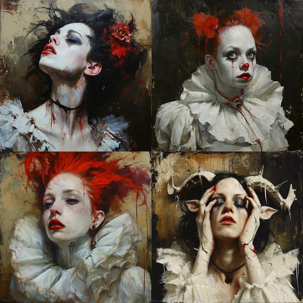 Michael Hussar style, Midjourney V6, render 1 of 4