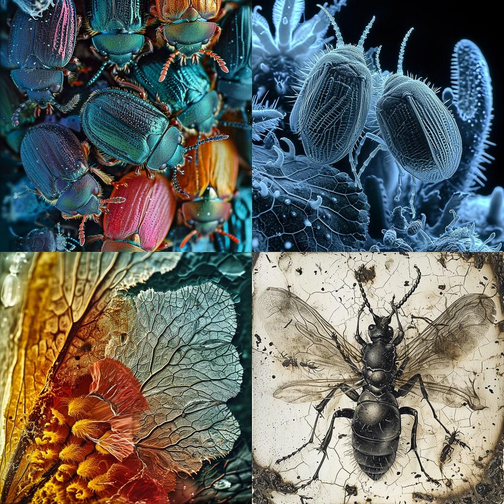 Micrographia style, Midjourney V6, render 1 of 4