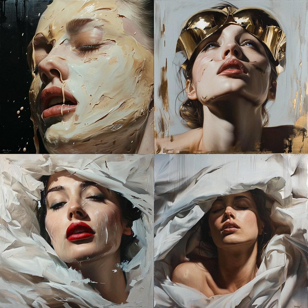 Mike Dargas style, Midjourney V6, render 1 of 4